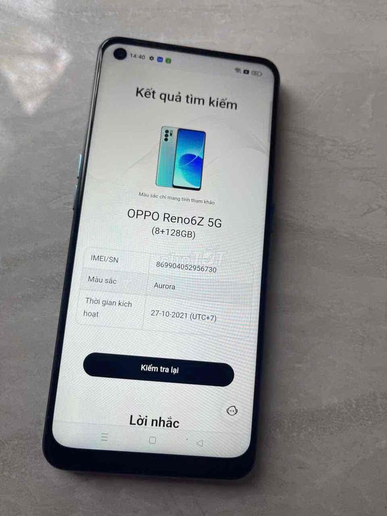 Oppo Reno 6Z 5G Chính hãng Việt Nam .màn Linh kiện. Mua bán Điện thoại tại Quận 8 Tp Hồ Chí Minh được đăng bởi điện thoại giá rẻ  hình 1