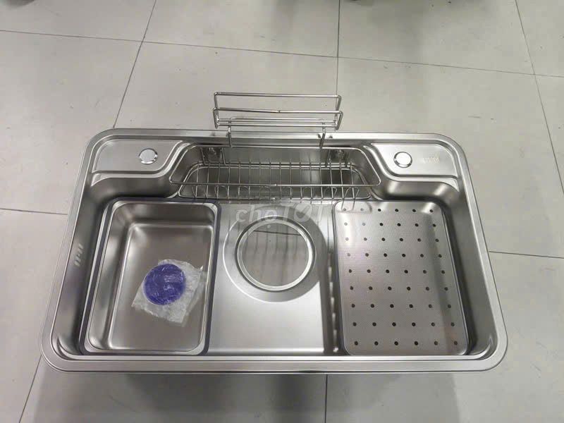 Chậu rửa bát Inox 304 Bạc. Mua bán Thiết bị vệ sinh, nhà tắm tại Huyện Đông Anh Hà Nội được đăng bởi Anh Tuan hình 1