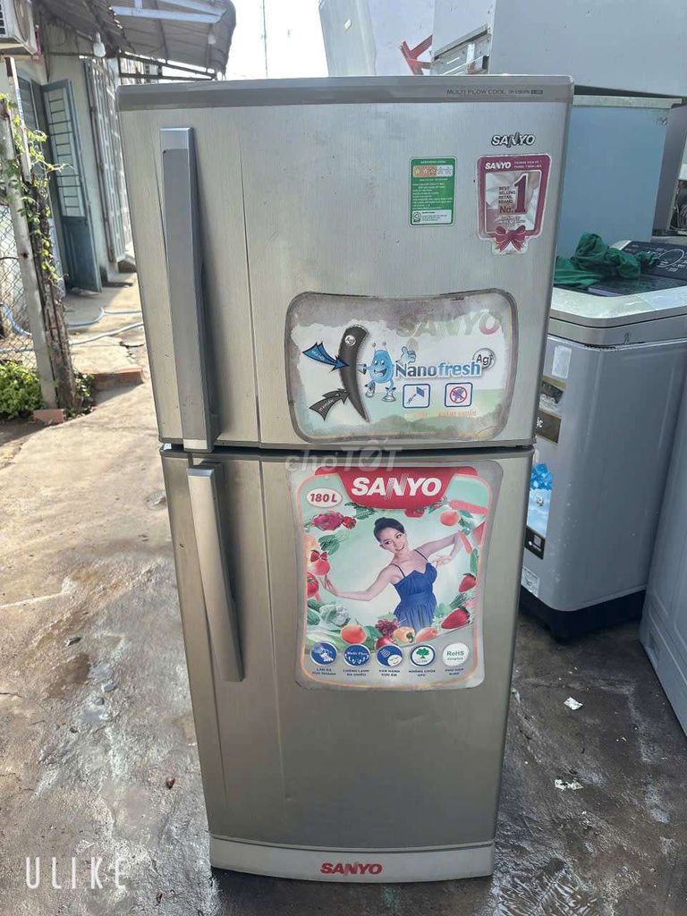 Tủ lạnh Sanyo 180 lít Bạc. Mua bán Tủ lạnh tại Quận Ninh Kiều Cần Thơ được đăng bởi Hữu Nghị Mua Bán Mặt Hàng Điện Lạnh hình 1