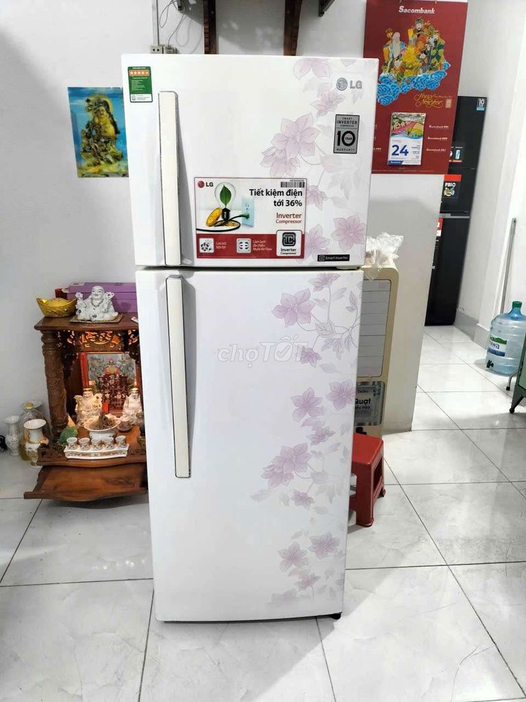 Tủ lạnh LG Inverter màu Trắng 230lít . Mua bán Tủ lạnh tại Quận 12 Tp Hồ Chí Minh được đăng bởi Phương Anh  hình 1