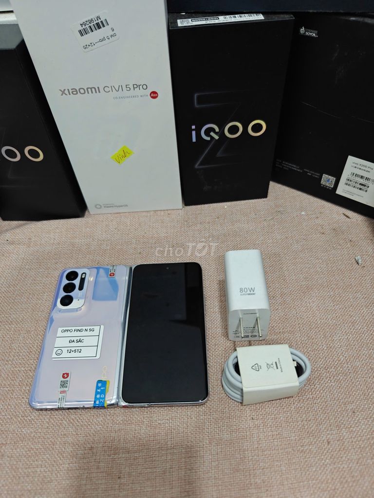Oppo Find N 5G 12/512 Đa sắc sạc 80w có ship COD. Mua bán Điện thoại tại Quận Hoàng Mai Hà Nội được đăng bởi Trần Ngọc Hiếu hình 1