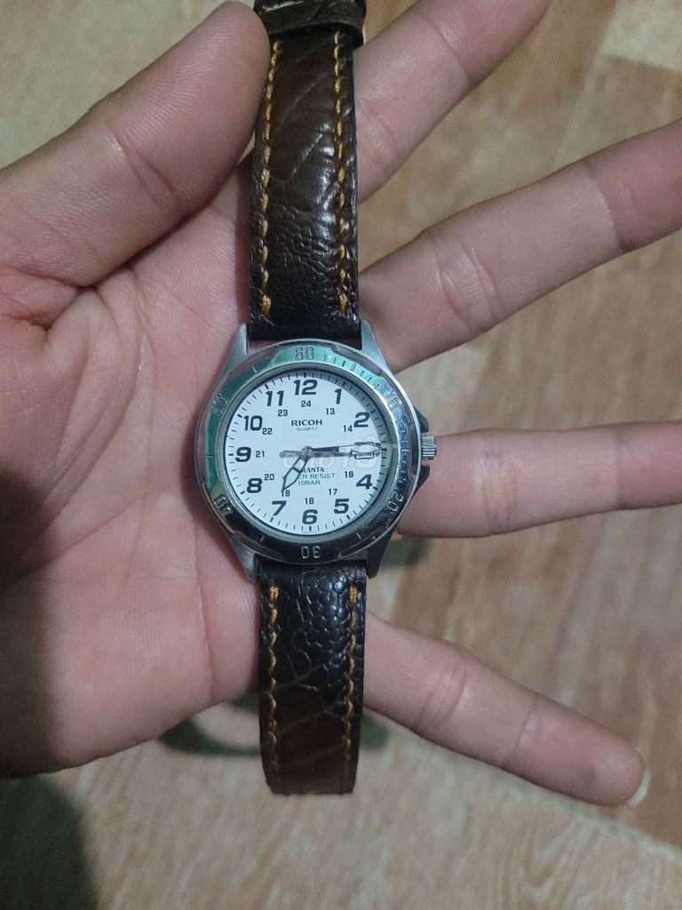 Đồng hồ đeo tay Ricoh Dây da Nâu. Mua bán Đồng hồ tại Thị xã Tân Uyên Bình Dương được đăng bởi Hí Vintage hình 1