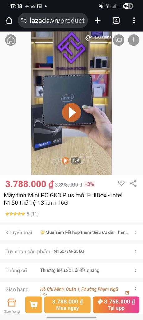 Minipc Nuc GK3Plus n150 8/256