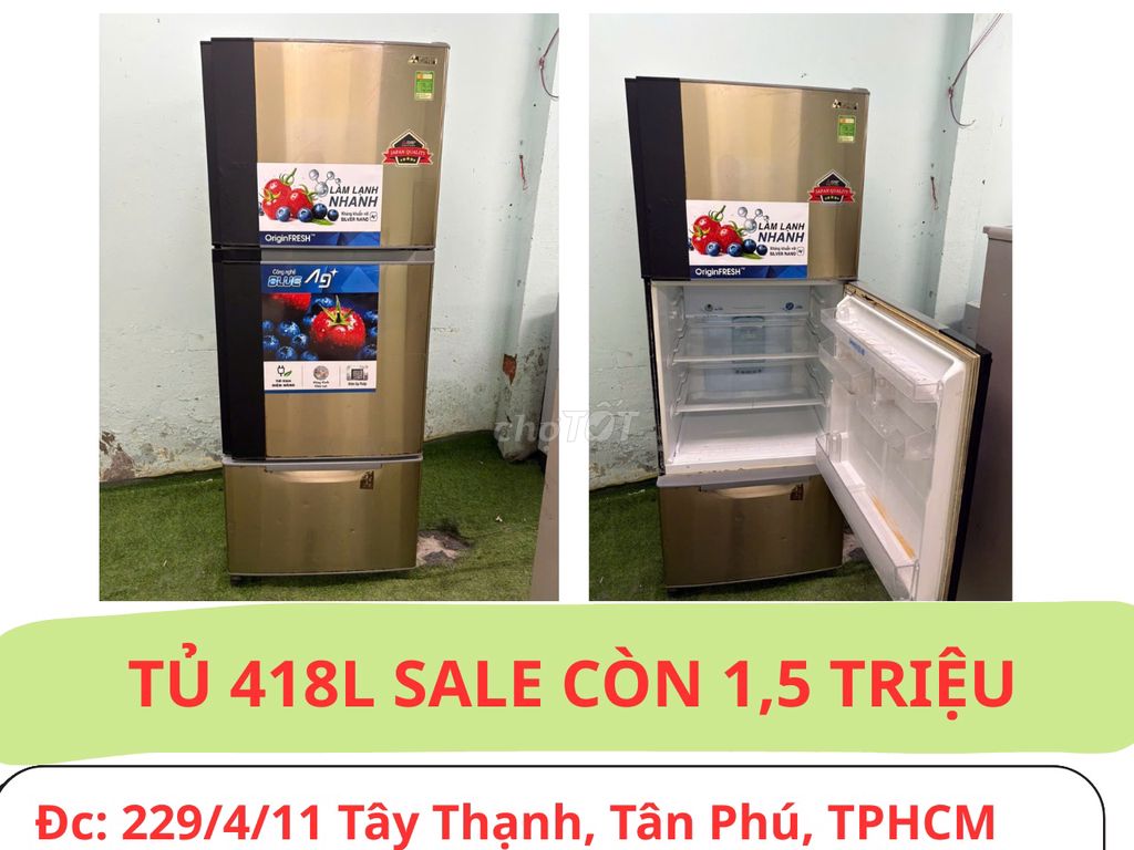 🧧 XẢ KHO GIÁ SỐC: MITSUBISHI 418L – CÒN 1.5TR 🧧. Mua bán Tủ lạnh tại Quận Tân Phú Tp Hồ Chí Minh được đăng bởi Nam Tiến  hình 1