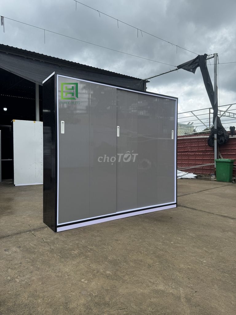 Tủ quần áo Nhựa Đài Loan Xám Cửa lùa 1m8x2m. Mua bán Tủ, kệ gia đình tại Thành phố Thủ Đức Tp Hồ Chí Minh được đăng bởi Nội Thất Quang Hùng hình 1