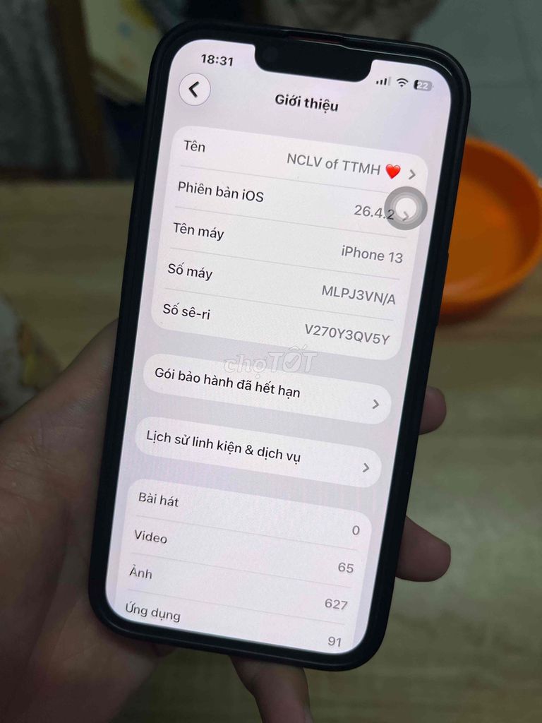 iPhone 13 128GB Đỏ VN/A. Mua bán Điện thoại tại Huyện Bình Chánh Tp Hồ Chí Minh được đăng bởi Lâm Vỹ hình 1