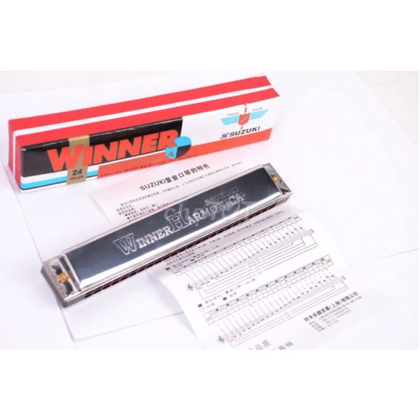 Kèn Harmonica Suzuki Winner W-24 Lỗ Tremolo Tone C