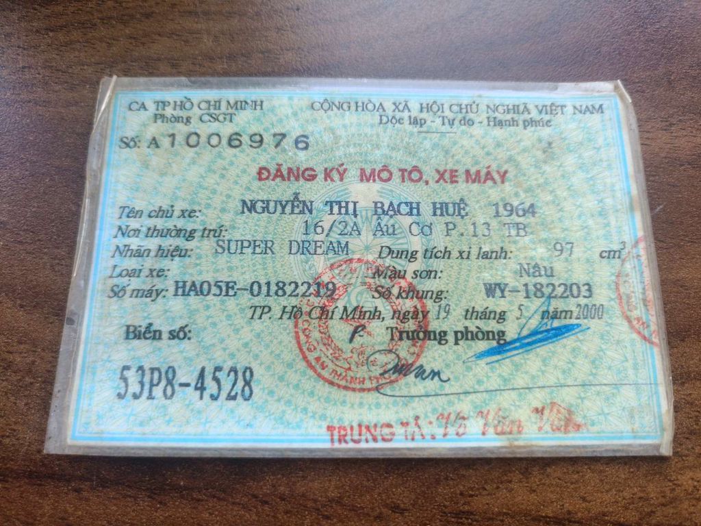 Super dream đời 2000 zin mộc nguyên chiếc. Mua bán Xe máy tại Quận Tân Phú Tp Hồ Chí Minh được đăng bởi Tên chưa cung cấp hình 13
