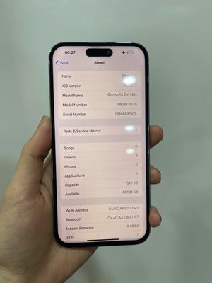 IPHONE 14prm 512gb đã thay màn. Mua bán Điện thoại tại Quận 12 Tp Hồ Chí Minh được đăng bởi Sang Mobile
