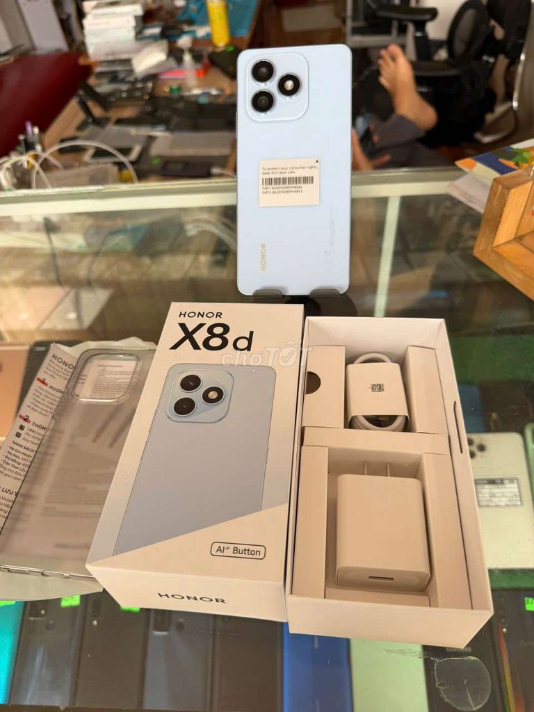 Honor X8D 128GB Xanh thiên vân. Mua bán Điện thoại tại Thành phố Tân An Long An được đăng bởi Iphone giá tốt hình 1