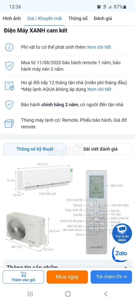 Máy lạnh mới mua,dọn nhà ko sử dụng.