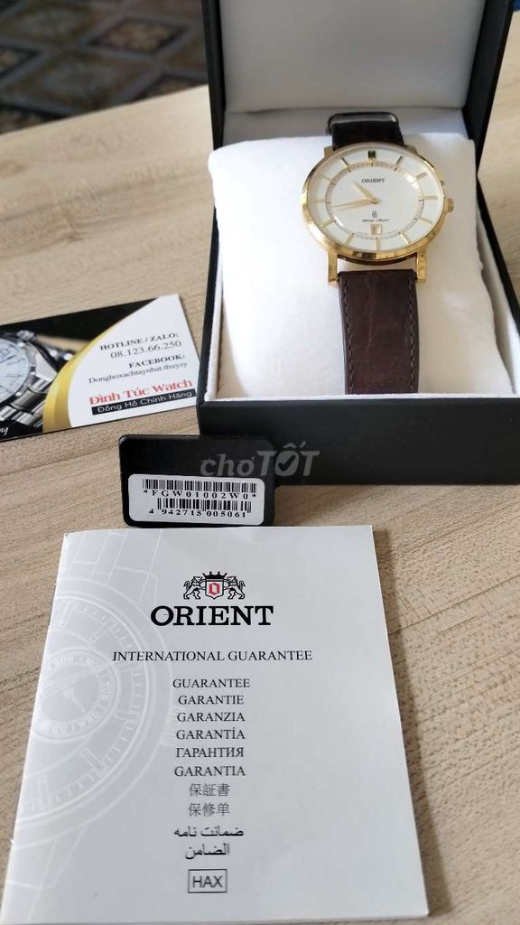 Orient chính hãng size 38_ gold