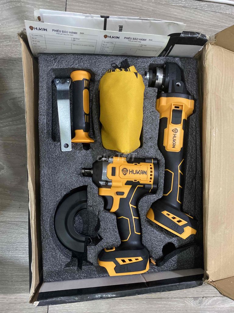 Combo Hukan 21V Máy Mài + Siết Bulong Brushless. Mua bán Đồ chuyên dụng, Giống nuôi trồng tại Huyện Trảng Bom Đồng Nai được đăng bởi Bình Phan hình 1