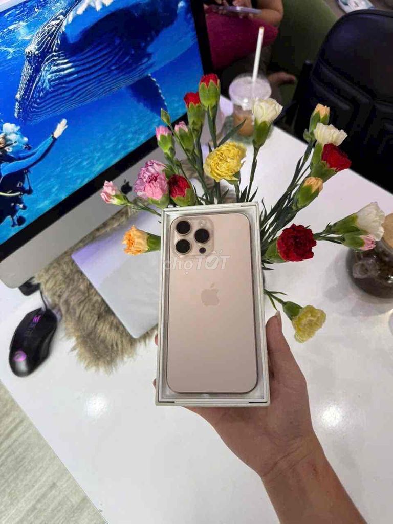 iphone 16pro 512gb vàng ch/a pin95 zin áp suất. Mua bán Điện thoại tại Quận 3 Tp Hồ Chí Minh được đăng bởi Nam Á Mobile hình 1