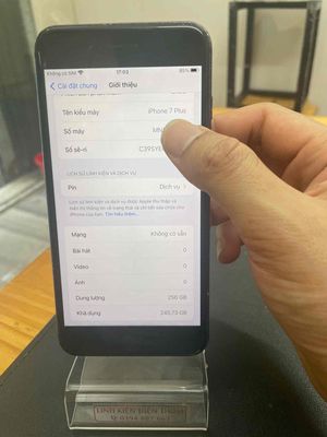 Apple iPhone 7 Plus 256GB Đen Full zin