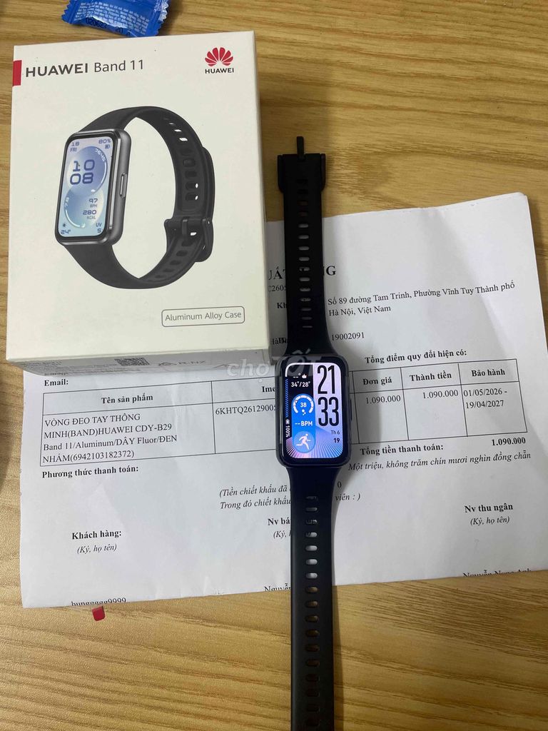 Huawei Band 11 Nhôm Đen. Mua bán Thiết bị đeo thông minh tại Quận Đống Đa Hà Nội được đăng bởi Hưng Lê hình 1