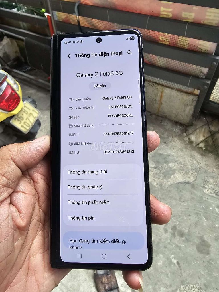 Galaxy Z Fold3 5G 512GB VN zin toàn bộ giá rẻ . Mua bán Điện thoại tại Quận 8 Tp Hồ Chí Minh được đăng bởi Thiên Hòa mobile  hình 1