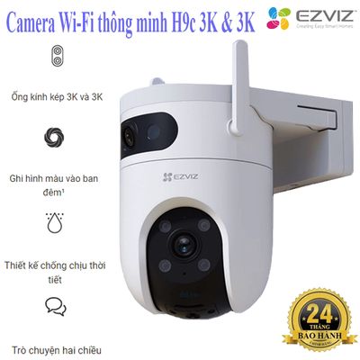 Camera Wifi Ezviz H9C (5MP+5MP) hàng mới 100%