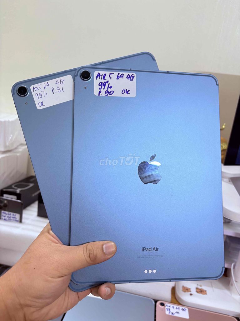 iPad Air 5 64GB chip M1 Wifi+4G zin 99%. Mua bán Máy tính bảng tại Quận Tân Bình Tp Hồ Chí Minh được đăng bởi TÁO BI STORE CHUYÊN IPAD ZIN CHẤT hình 1