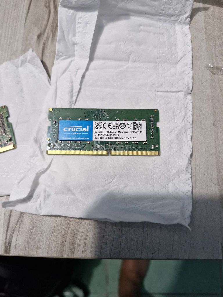RAM Micron DDR4 8GB 2666MHz/3200MHz. Mua bán Linh kiện (RAM, Card...) tại Quận 11 Tp Hồ Chí Minh được đăng bởi Lê Đăng Khoa hình 1