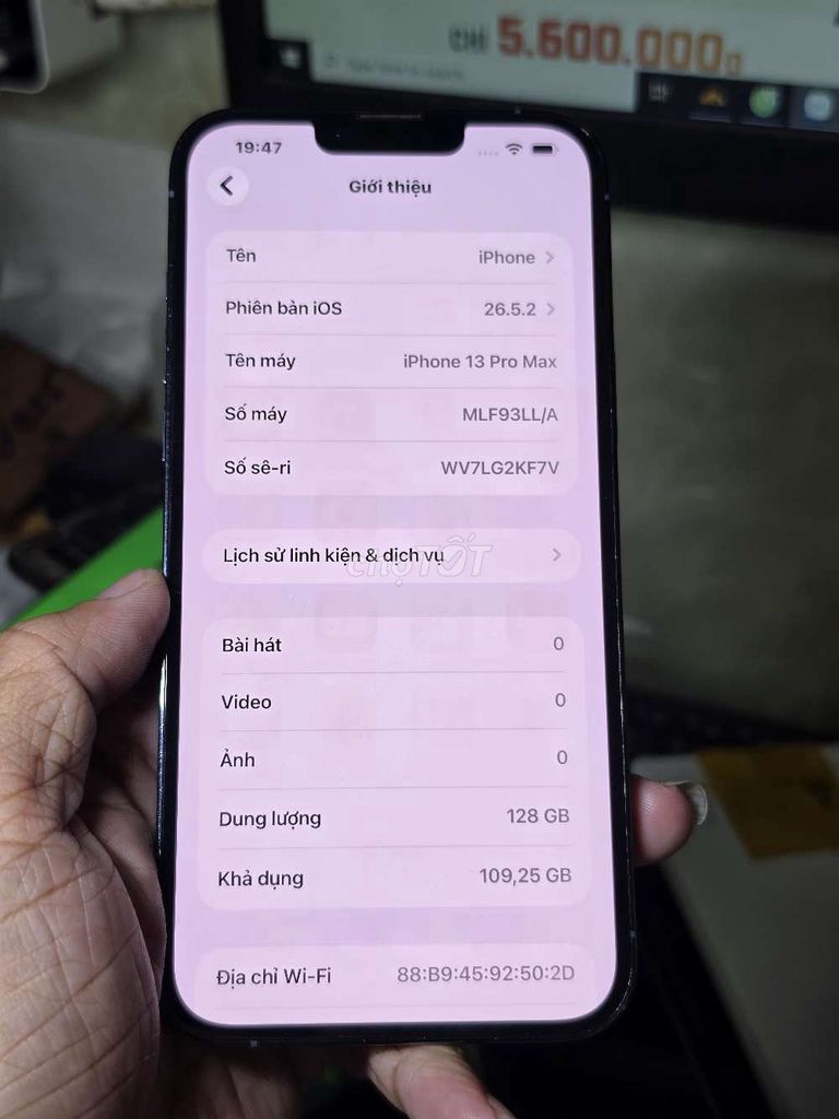 iPhone 13 Pro Max 128GB đẹp 98% giá rẻ . Mua bán Điện thoại tại Quận 8 Tp Hồ Chí Minh được đăng bởi Thiên Hòa mobile  hình 1
