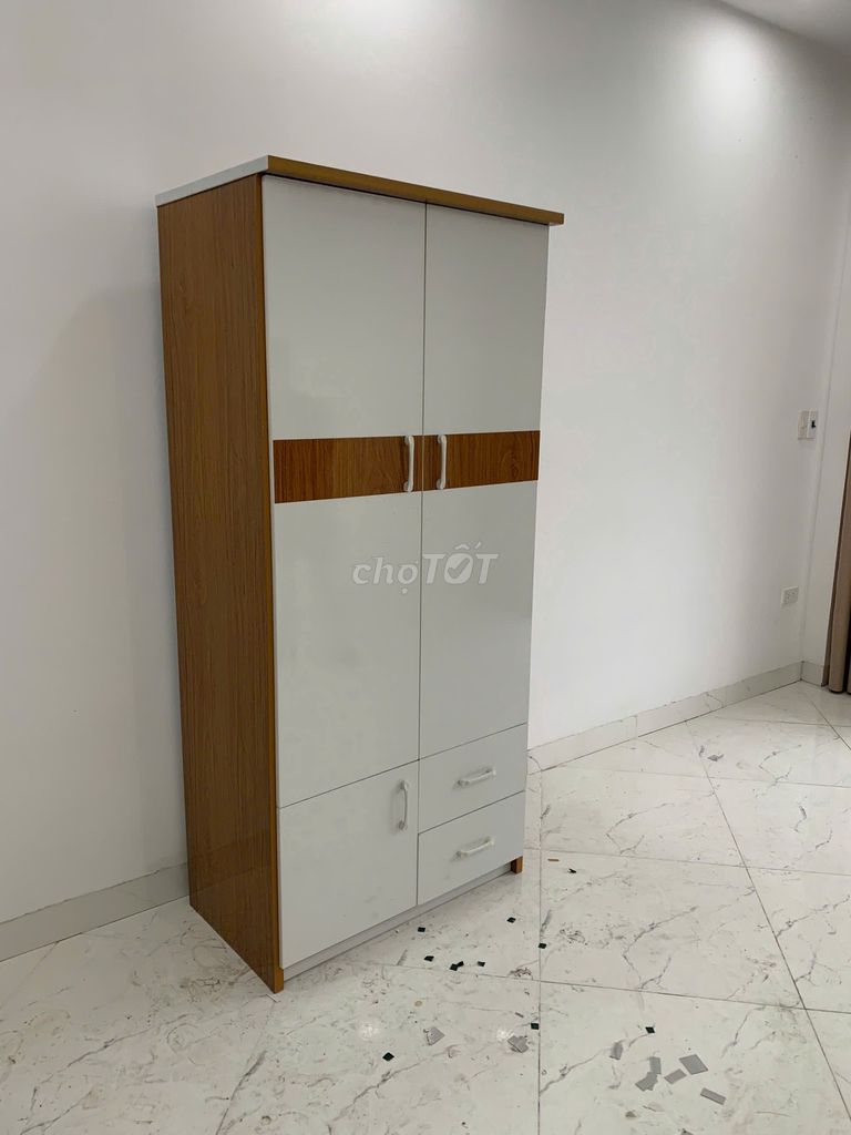 Tủ quần áo Nhựa Trắng vân gỗ 2 cánh Hiện đại. Mua bán Tủ, kệ gia đình tại Quận Thanh Xuân Hà Nội được đăng bởi Nguyễn Bích hình 1