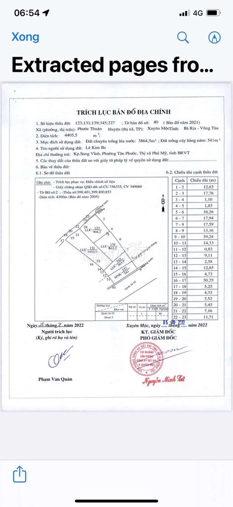 Bán đất mặt đường quốc lộ 55 thị trấn phước bửu . Xuyên mộc