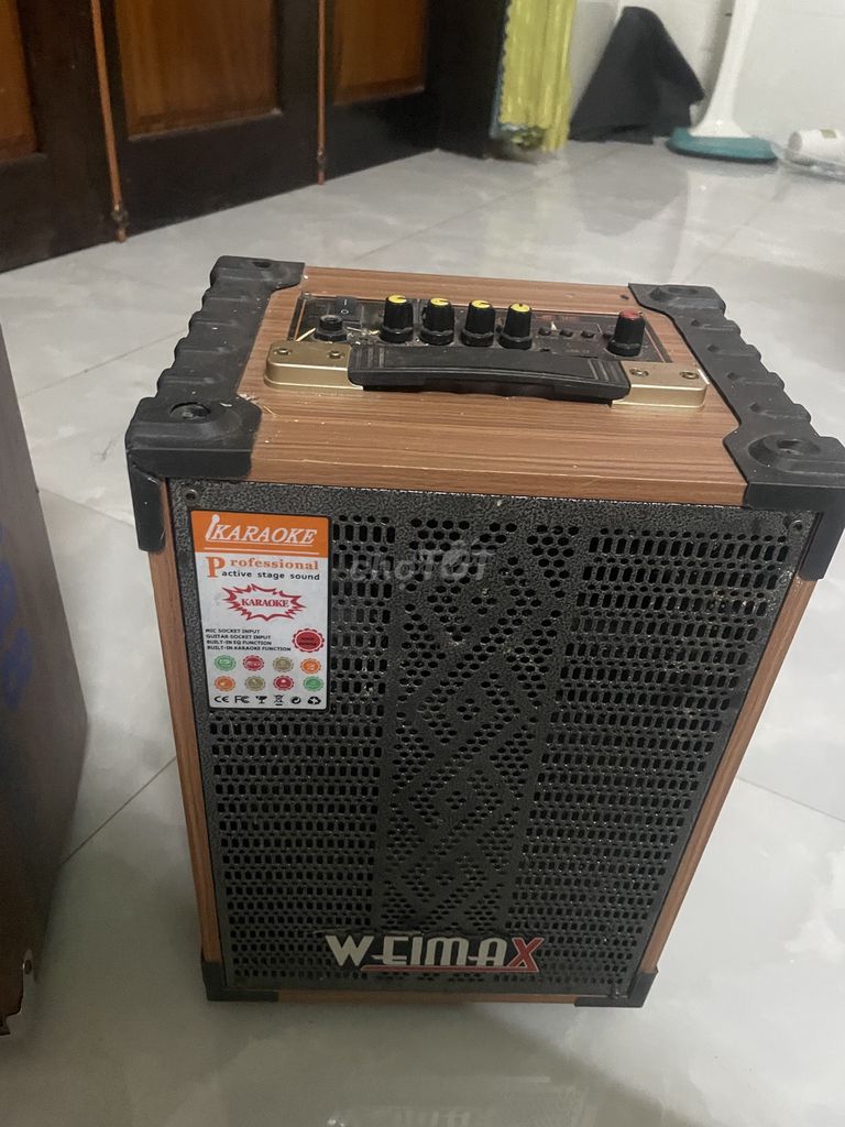 Loa karaoke WEIMAX gỗ Nâu. Mua bán Tivi, Âm thanh tại Thành phố Đồng Xoài Bình Phước được đăng bởi Thanh Cao hình 1