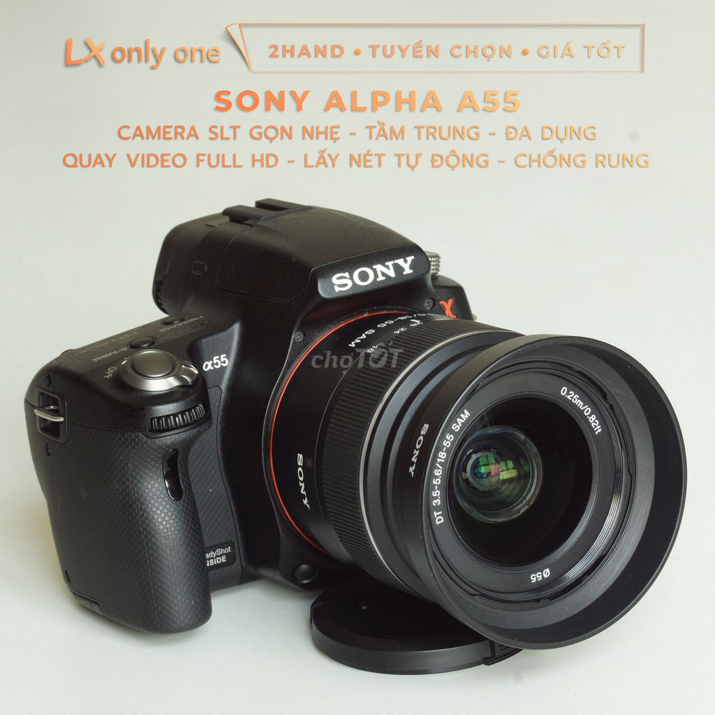 [Hiếm] Máy ảnh SONY A55 + LenS SONY 3.5-5.6/18-55. Mua bán Máy ảnh, Máy quay tại Quận Bình Tân Tp Hồ Chí Minh được đăng bởi Trust Only hình 1