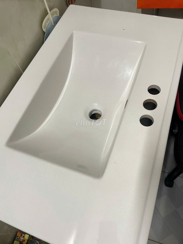 Tủ chậu rửa mặt Sứ Trắng. Mua bán Thiết bị vệ sinh, nhà tắm tại Thị xã Bến Cát Bình Dương được đăng bởi Võ thị kim cúc hình 1