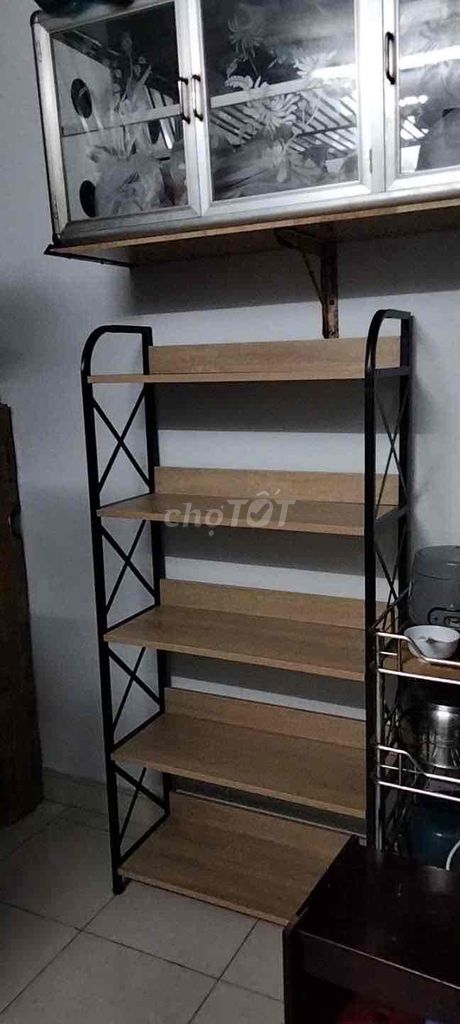 Kệ nhà bếp 5 tầng gỗ MDF 17li