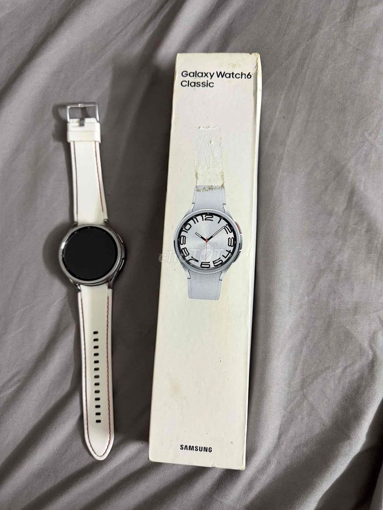 Samsung Galaxy Watch 6 Classic 46mm Trắng. Mua bán Thiết bị đeo thông minh tại Quận Cầu Giấy Hà Nội được đăng bởi Thức Nguyễn hình 1