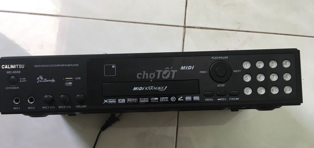 0865615950 - Đầu đĩa DVD Calimitsu-MD-6688,hỗ trợ nhiều kết nối