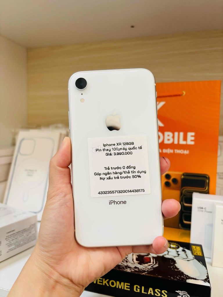 Apple iPhone XR 128GB Trắng. Mua bán Điện thoại tại Thành phố Long Xuyên An Giang được đăng bởi Ngân KNmobile An Giang  hình 1