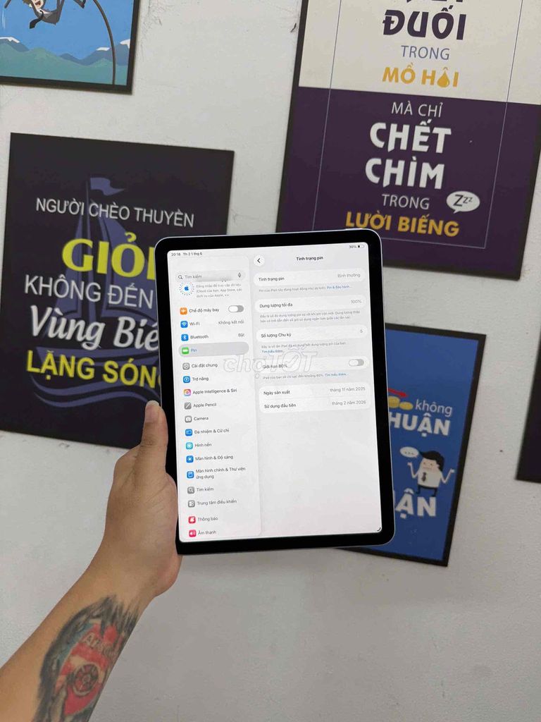 Apple iPad Air M3 128GB Xám Wifi. Mua bán Máy tính bảng tại Quận Đống Đa Hà Nội được đăng bởi KT Hà Nội Mobile hình 1