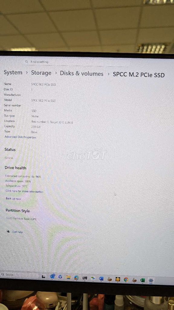Ổ cứng SSD Silicon Power M.2 NVMe 238GB Đã sử dụng. Mua bán Linh kiện (RAM, Card...) tại Quận Hoàn Kiếm Hà Nội được đăng bởi Tiểu Bảo Bảo hình 1