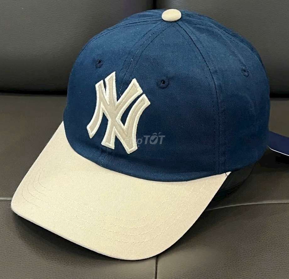 Nón mlb ny xanh phối kem