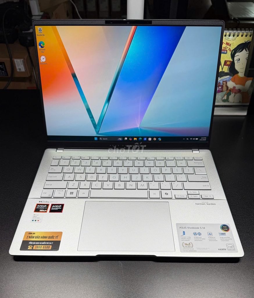 Vivobook S14 OLED 3K M5406 R AI 9HX 370/32GB/1TB. Mua bán Laptop tại Quận 12 Tp Hồ Chí Minh được đăng bởi Quỳnh Bích hình 1