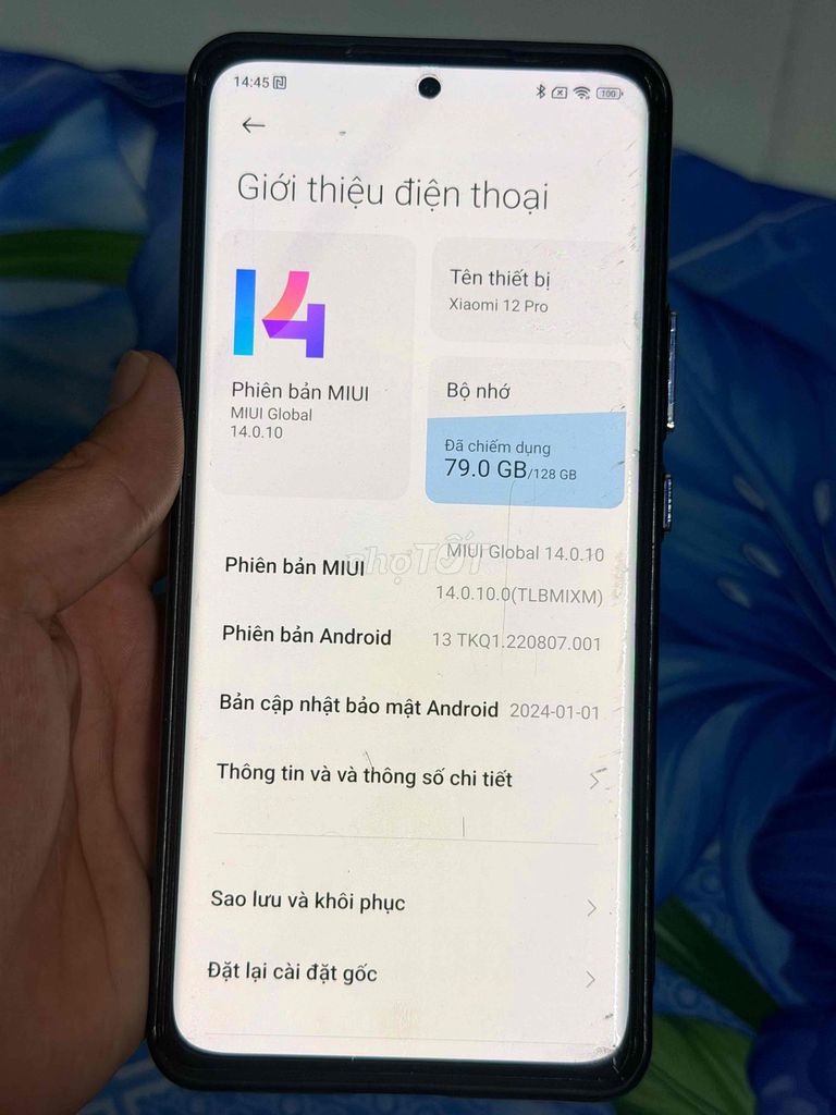 Xiaomi 12 Pro 128GB. Mua bán Điện thoại tại Quận Ninh Kiều Cần Thơ được đăng bởi Phan hình 1