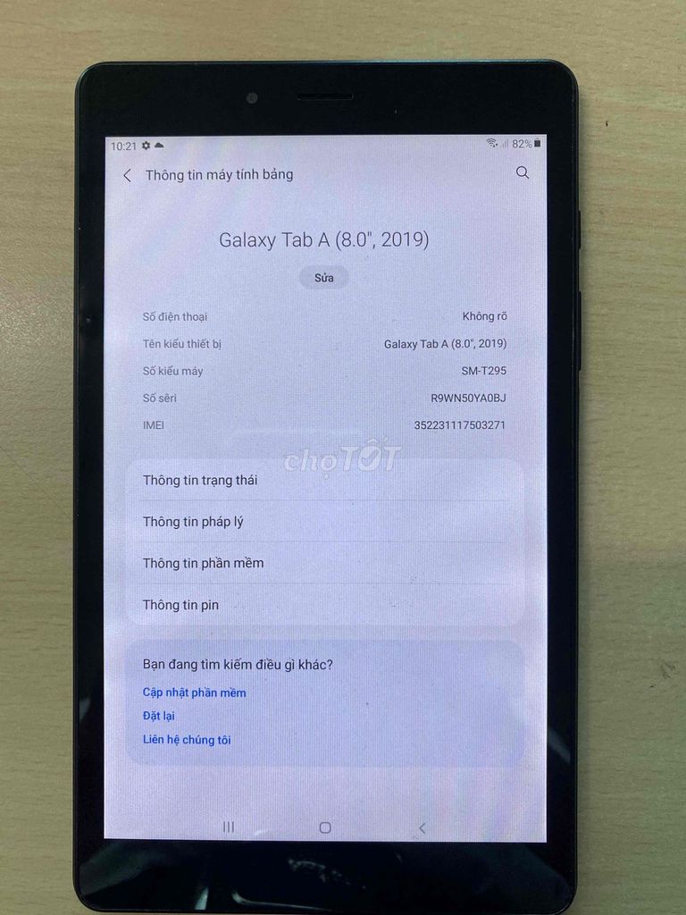 MTB SS Galaxy Tab A 8.0 2019 Android 11. Mua bán Máy tính bảng tại Thành phố Bến Tre Bến Tre được đăng bởi Đại Bổ Hoàn Vạn Danh Đường hình 1