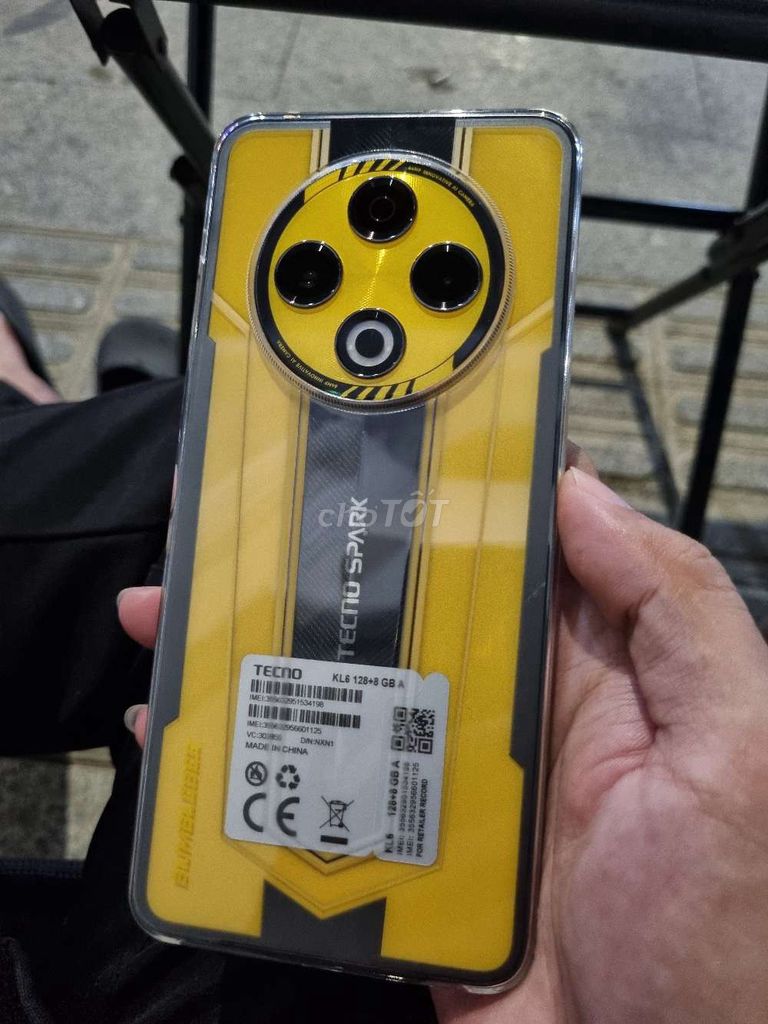 Tecno Spark 30 8GB/128GB Bumblebee. Mua bán Điện thoại tại Thành phố Bến Tre Bến Tre được đăng bởi MQ Shop hình 1
