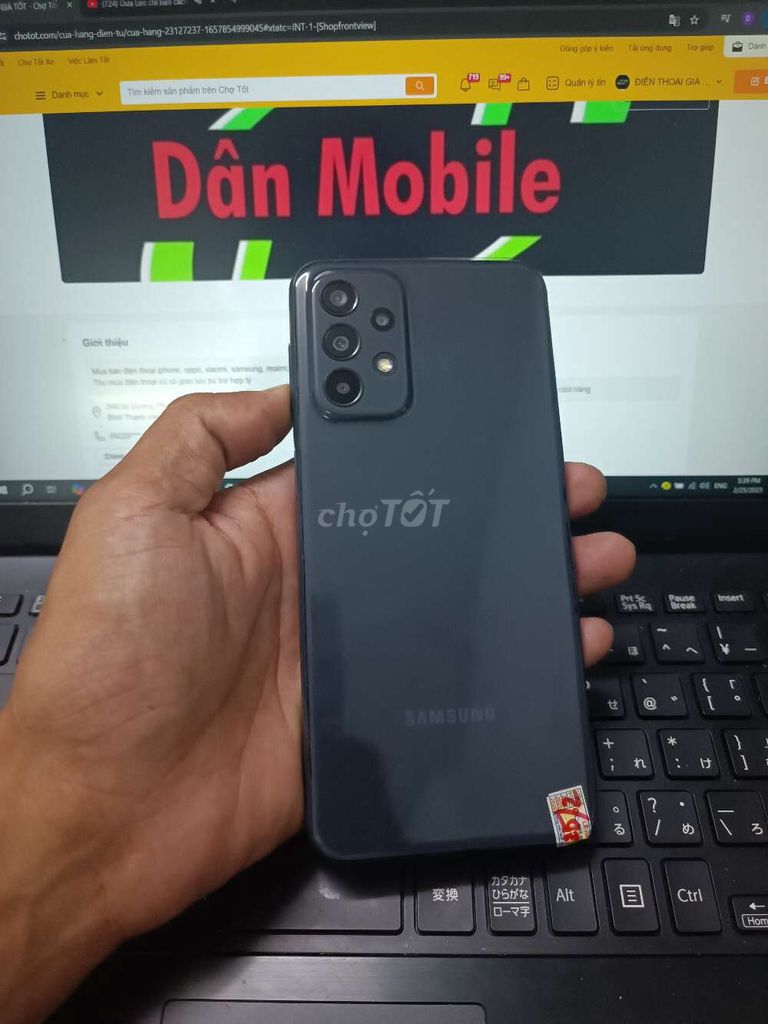 SAMSUNG A23 6GB.128GB PIN 5000 SNAP 680 ZIN ĐẸP. Mua bán Điện thoại tại Quận Bình Thạnh Tp Hồ Chí Minh được đăng bởi Dân Mobile hình 1