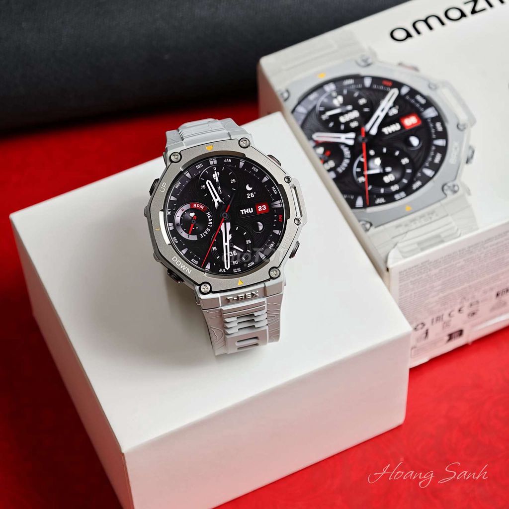 Amazfit T-Rex 3 48mm Haze Gray Chính Hãng Fullbox. Mua bán Thiết bị đeo thông minh tại Quận 11 Tp Hồ Chí Minh được đăng bởi HOÀNG SANH SPORTS hình 1