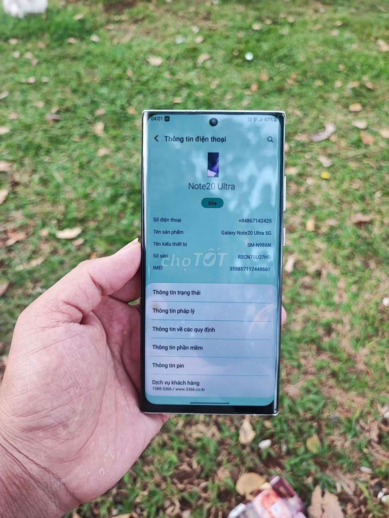 Samsung Note 20 Ultra  ram 12/256GB Trắng. Mua bán Điện thoại tại Thành phố Buôn Ma Thuột Đắk Lắk được đăng bởi nguyễn Nam hình 1