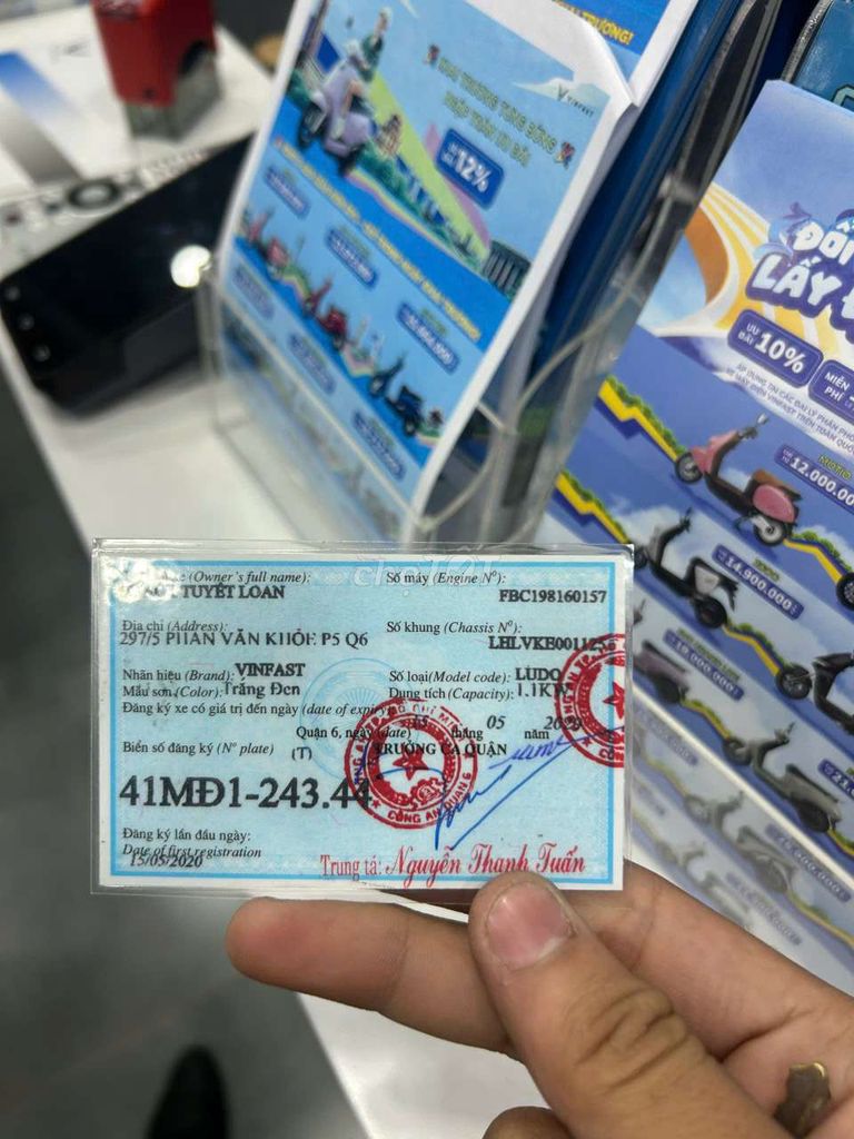 VINFAST LUDO 2020 Đen trắng 27000 km. Mua bán Xe điện tại Quận 5 Tp Hồ Chí Minh được đăng bởi Quyền Sang hình 4