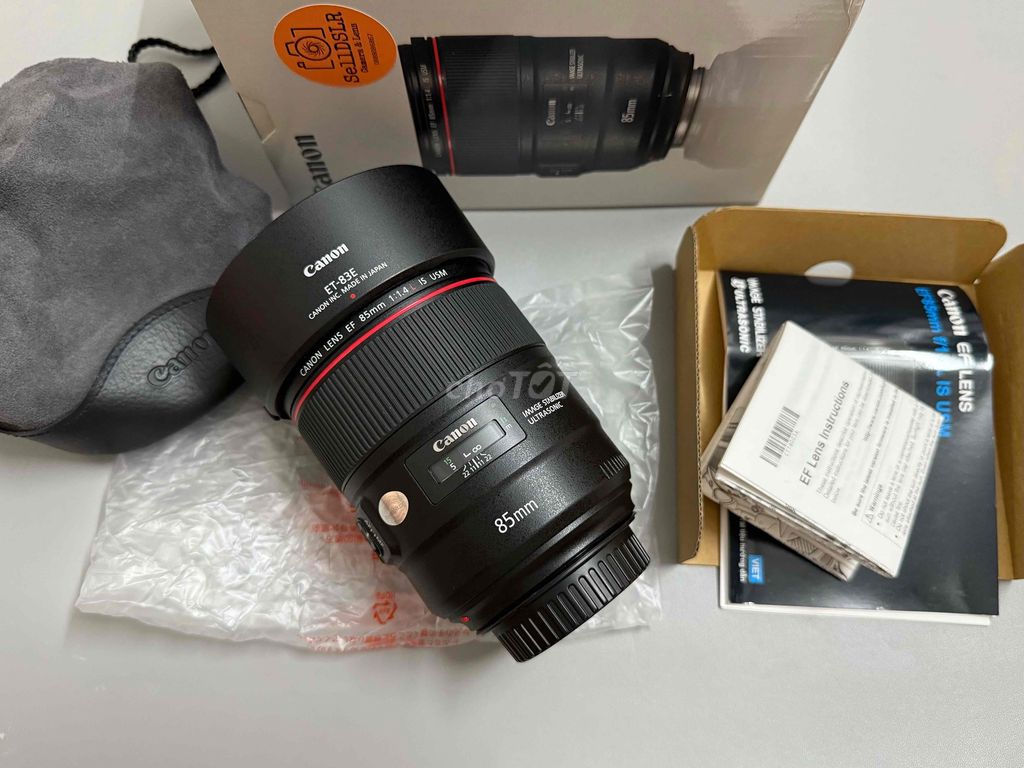 Canon 85F1.4 L IS USM Fullbox đẹp keng