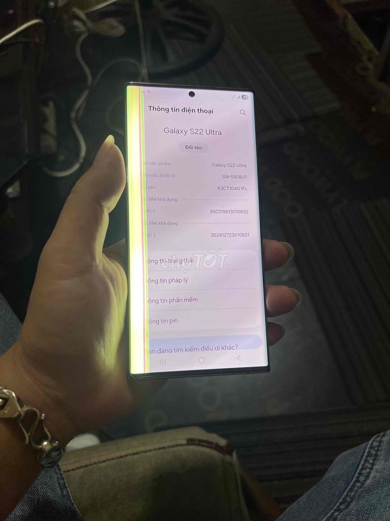 Samsung S22 Ultra 256GB Tím Màn hình sọc. Mua bán Điện thoại tại Quận Đống Đa Hà Nội được đăng bởi Nguyen dao hình 1