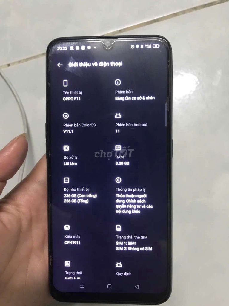 OPPO F11 256GB Đen. Mua bán Điện thoại tại Quận Bình Tân Tp Hồ Chí Minh được đăng bởi Bé Cáo hình 1