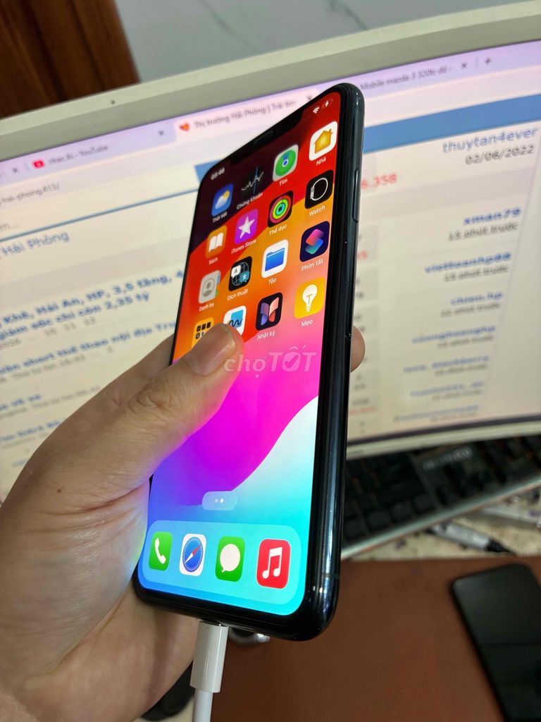Apple iPhone 11 Pro Max 64GB Xám. Mua bán Điện thoại tại Quận Lê Chân Hải Phòng được đăng bởi hoang anh hình 1