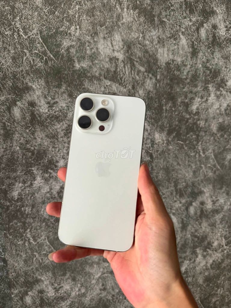Apple iPhone 15 Pro Max 256GB Trắng 97-98%. Mua bán Điện thoại tại Thị xã Bến Cát Bình Dương được đăng bởi Hội Đồ Điện Tử hình 1
